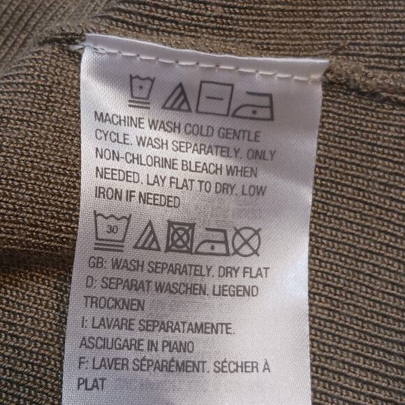 Whisper Knit by Louis Dell'Olio Women's 1X Knit Sweater Tunic Olive Green - Picture 5 of 9